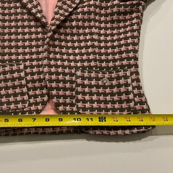 RUTH  Retro Barbie Tweed Chanel Style Suit SET/ Pink Gray White  / Size 2 - Picture 6 of 15